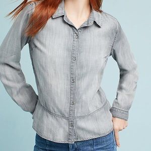Cloth & Stone Gray Button Down Shirt
